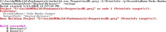 PrintInfo result for Properties05.proj