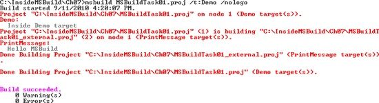 MSBuildTask01.proj result