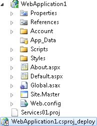 Web Deployment Projects in Solution Explorer