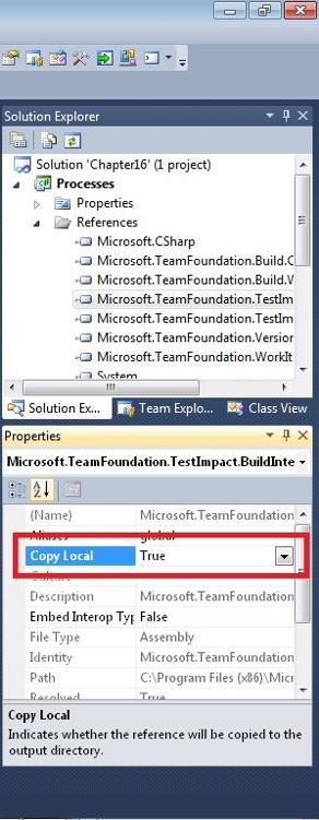 Setting the Copy Local property