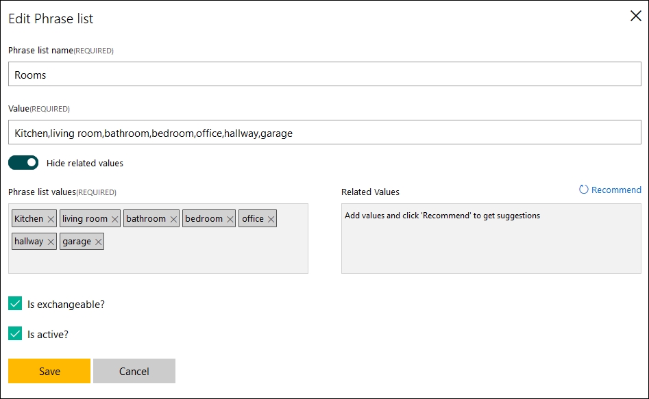 Recognizing key data using entities