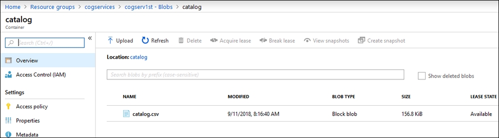 Importing catalog data