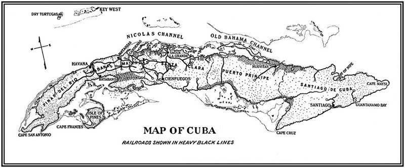 Map of Cuba