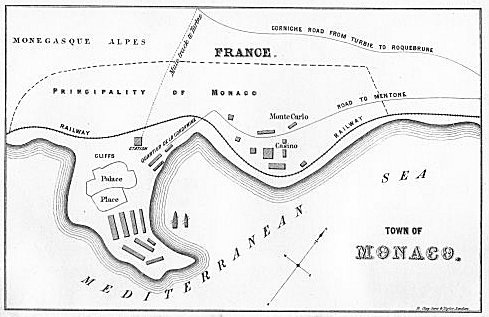 Map of the Town of Monaco