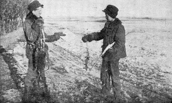 YOUNG TRAPPERS DISCUSSING SCENT.