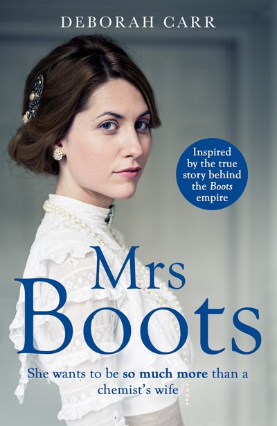 The book cover of Mrs Boots by Deborah Carr.