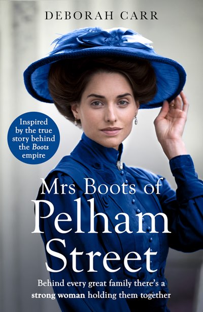 The book cover of Mrs Boots of Pelham Street by Deborah Carr.