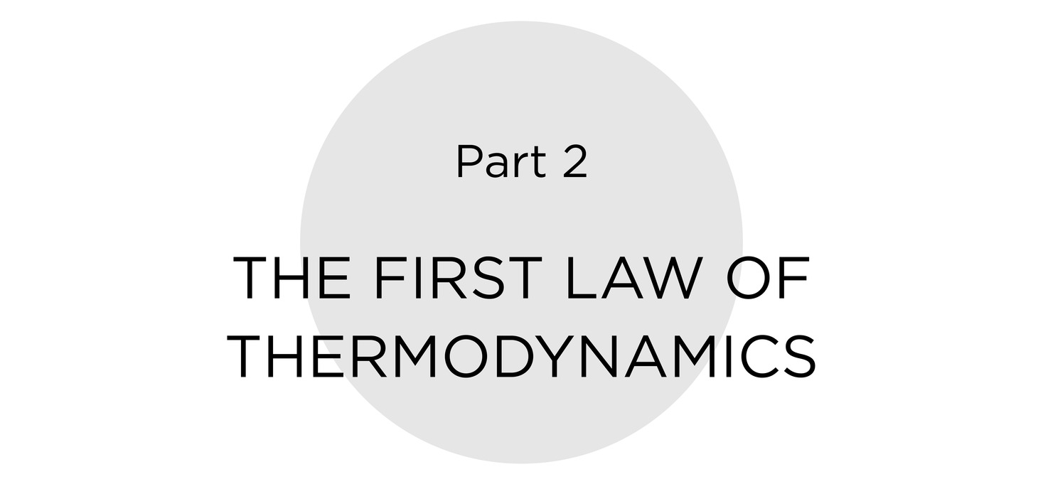 Part 2 The First Law of Thermodynamics