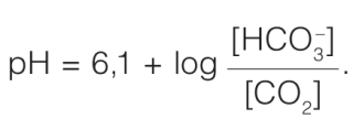 A Henderson−Hasselbalch-egyenlet alkalmazása szénsav-bikarbonát pufferpárra