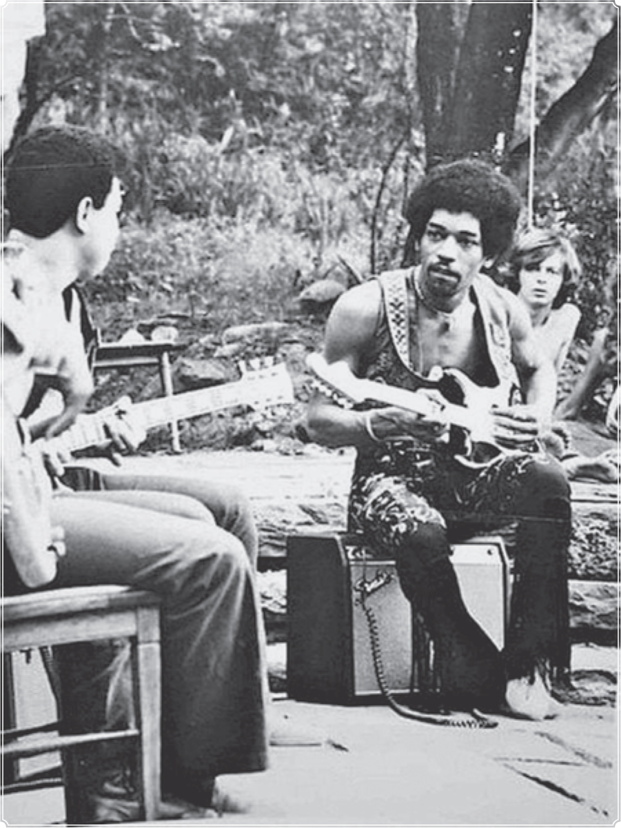 Hendrix with Larry...