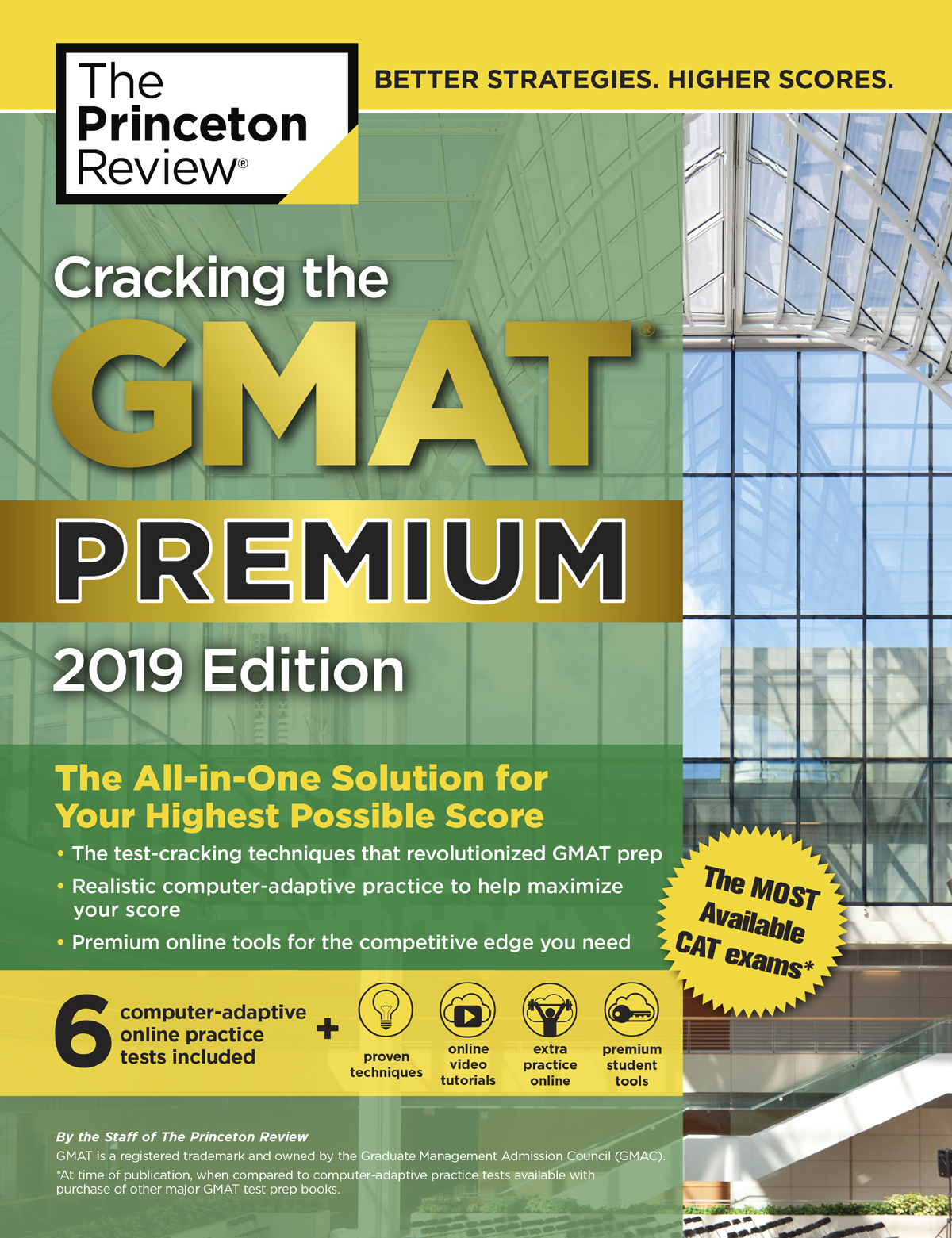 Cover for Cracking the GMAT Premium Edition with 6 Computer-Adaptive Practice Tests, 2019