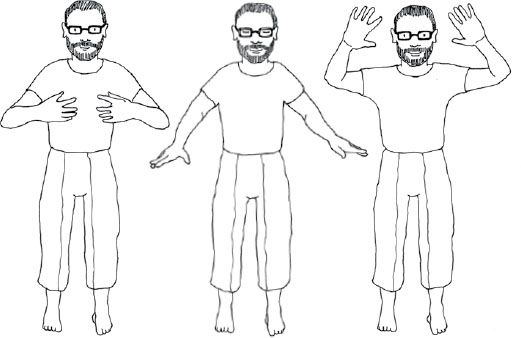 HAND POSITIONS: AIM TO HOLD EACH ONE FOR 10 MINUTES