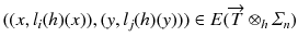 
$$((x,l_{i}(h)(x)),(y,l_{j}(h)(y))) \in E(\overrightarrow{T} \otimes _{h}\varSigma _{n})$$
