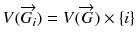 
$$V (\overrightarrow{G_{i}}) = V (\overrightarrow{G}) \times \{ i\}$$
