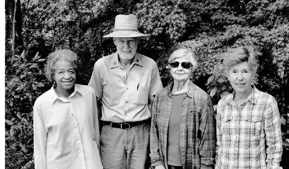 The Bullington Botanical Bunch, from left to right, Juanita Lambert, Larason Lambert, Bonnie Arbuckle, and Frances Jones...