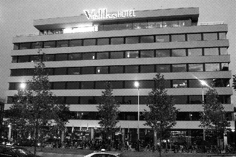 The building on the night of its opening as the Volkshotel. Photographer: Raymond van Mil.