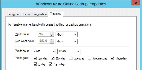 Bandwidth throttling settings on FS01.