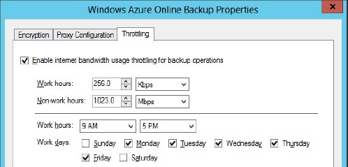 Bandwidth throttling settings on FS02.