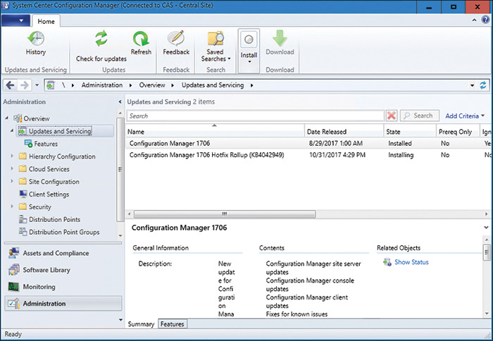 A screenshot shows the System Configuration Manager window.