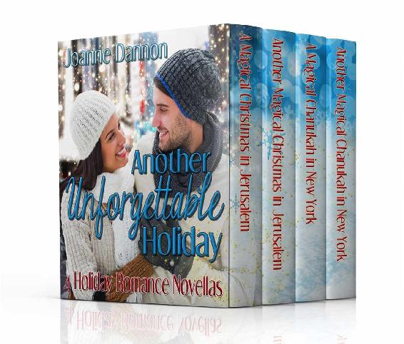 Another Unforgettable Holiday – four holiday romances in one unforgettable set.             A Magical Christmas in Jerusalem             Another Magical Christmas in Jerusalem             A Magical Chanukah in New York             Another Magical Chanukah in New York