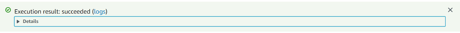 Figure 1.15 – The Test execution window