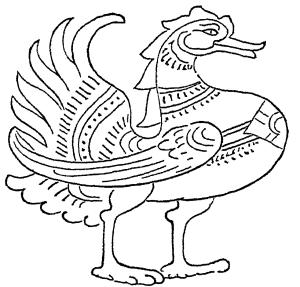 SACRED GOOSE FROM THE BURMESE STANDARD.