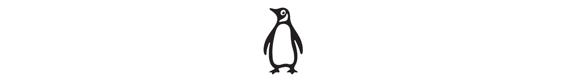 Penguin walking logo