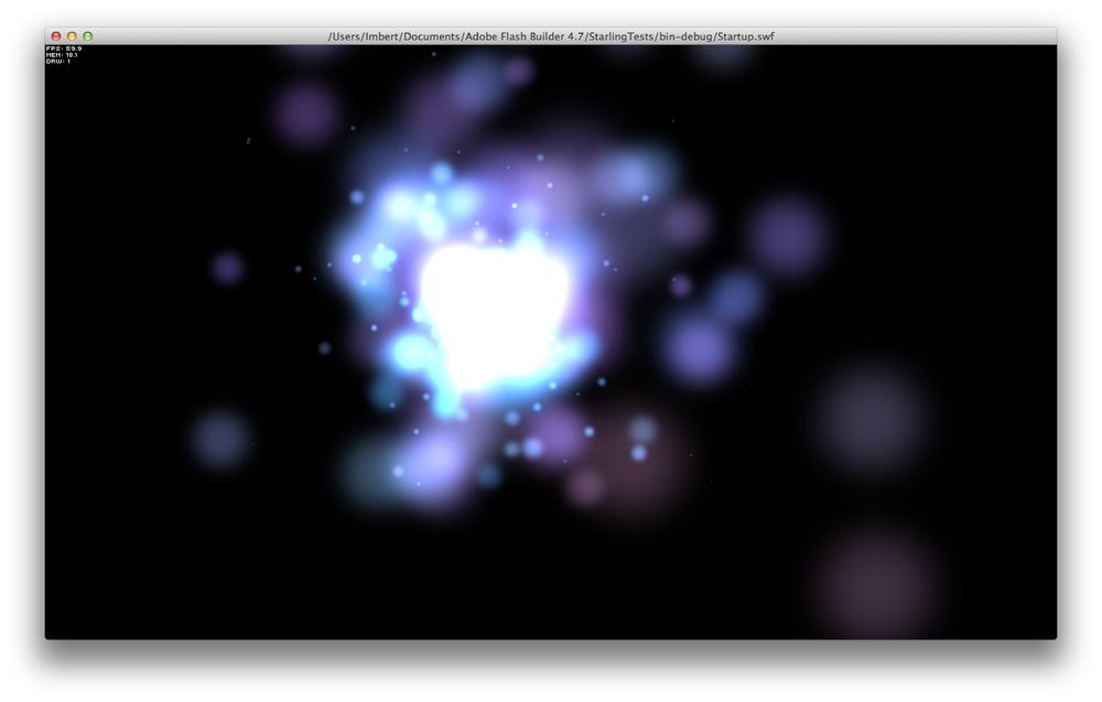 Custom particles running through Starling