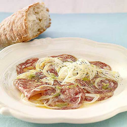 Fenchel-Salami-Carpaccio