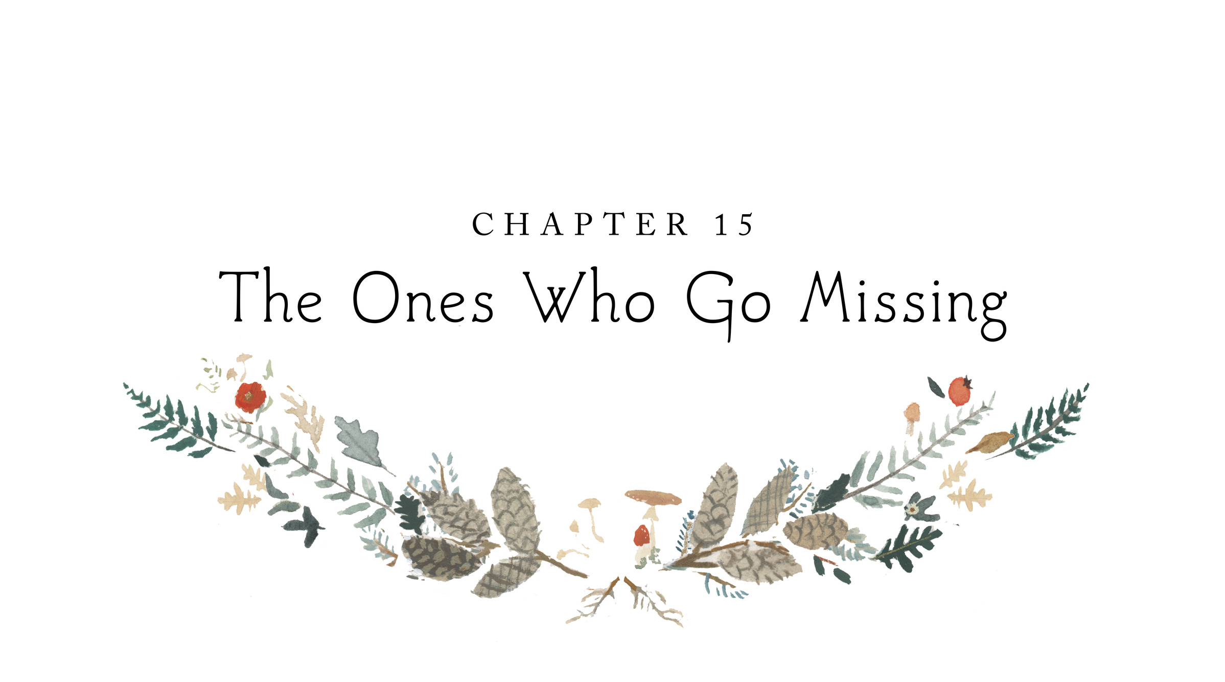 Chapter 15 The Ones Who Go Missing