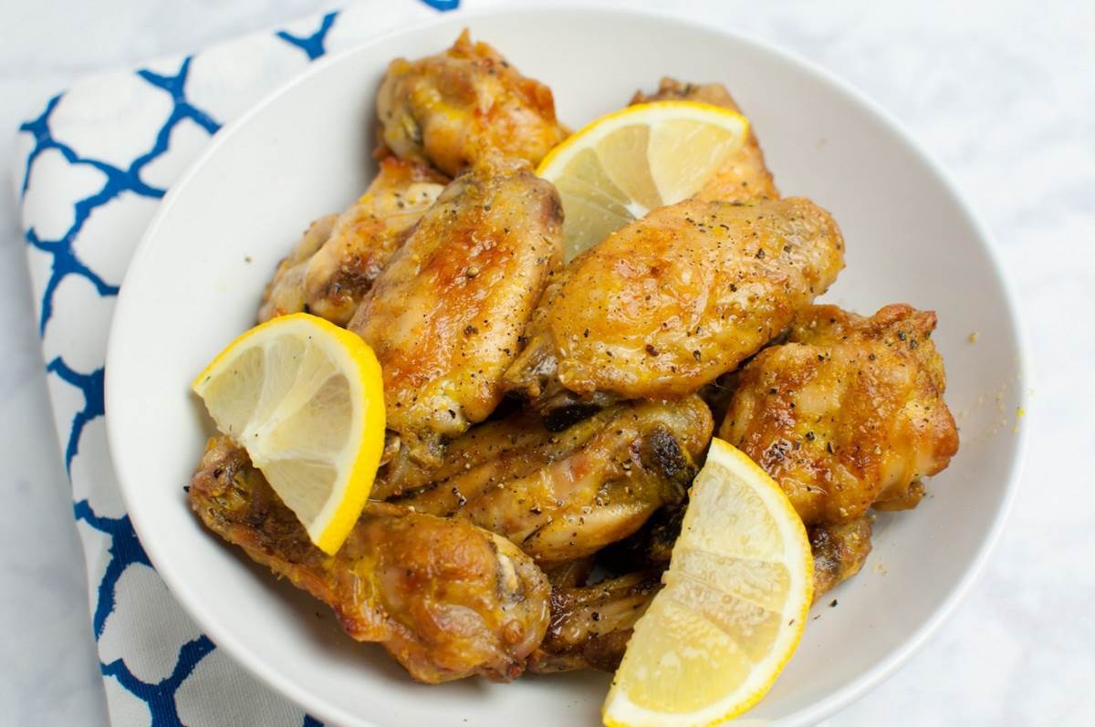 Baked Lemon Pepper Wings - Tabitha Talks Food