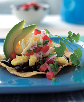 Tortilla Stack with Salsa Cruda