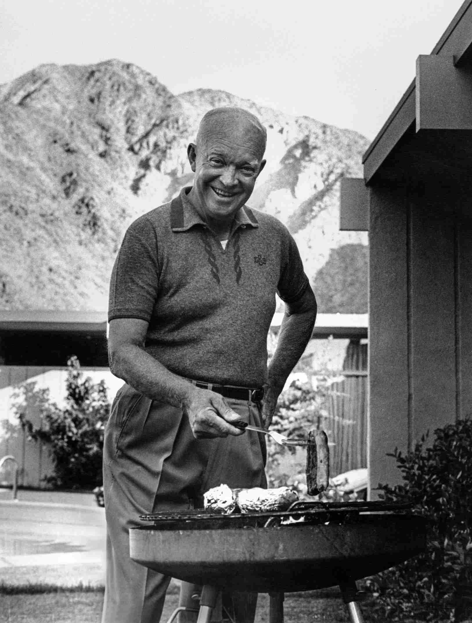 Dwight D. Eisenhower at home in Palm Springs, CA 1961 © 1978 Sid Avery