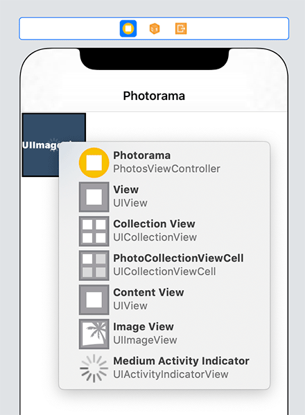 Selecting the cell on the canvas