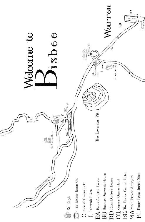 Map of Bisbee