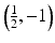 $$ \left(\frac{1}{2}, - 1\right) $$