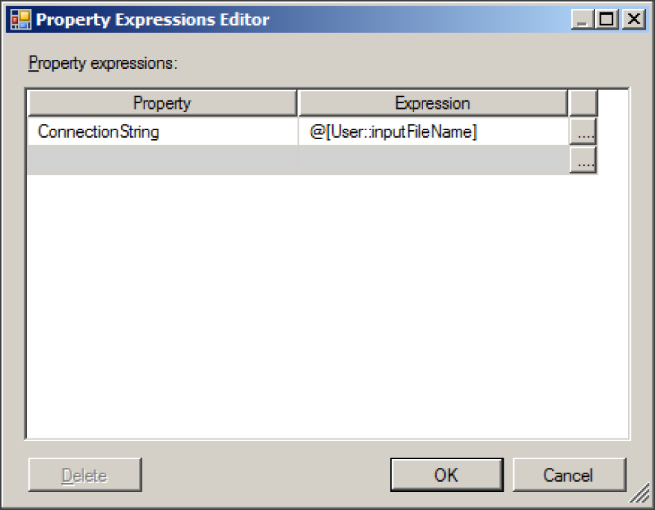 The Property Expression Editor.