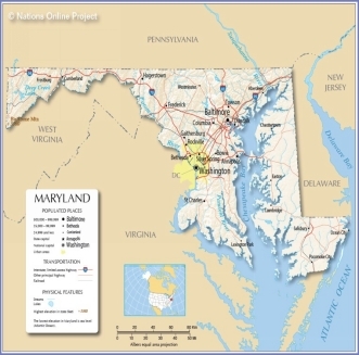 Description: http://www.nationsonline.org/maps/USA/Maryland_map.jpg