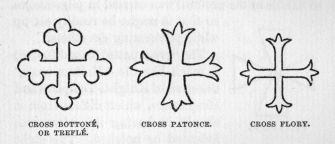 Cross Bottoné, or treflé. Cross Patonce. Cross flory.