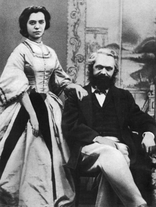 21. Karl Marx with his wife, Jenny. (COURTESY MARXIST INTERNET ARCHIVES)