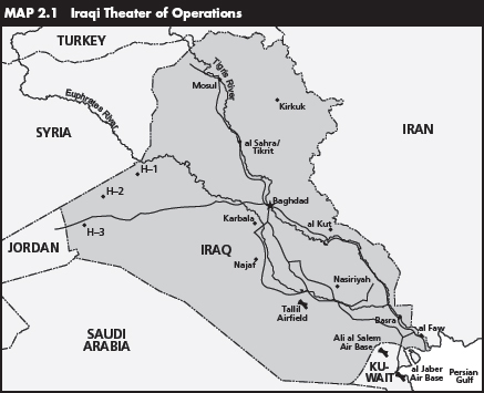 Map 2.1 Iraqi Theater of Operations