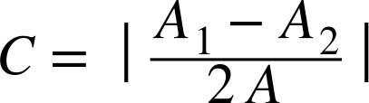 Definition of variables for the vertical midpoint method. In an ideal world h1 (the altitude calculated for the first tracker, T1) is the same as h2 (the altitude calculated by the second tracker), but in practice these are rarely the same.