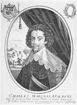 Image unavailable: CHARLES D’ALBERT, DUC DE LUYNES, CONSTABLE OF FRANCE. From a contemporary print.
