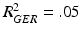 $$R_{GER}^{2} = .05$$