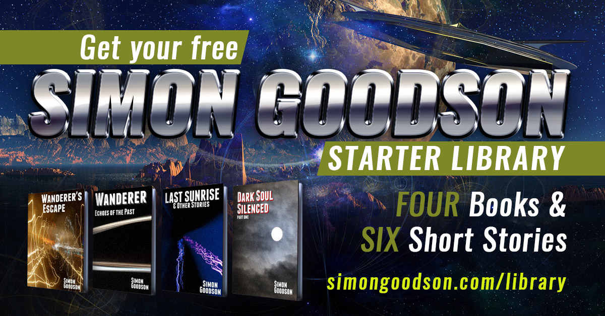 Get your free Simon Goodson Starter Library.  Four books & Six short stories.