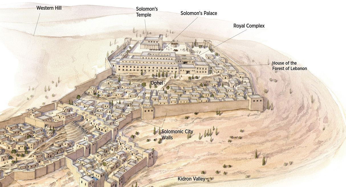 Jerusalem in the Time of Solomon (right portion of illustration)