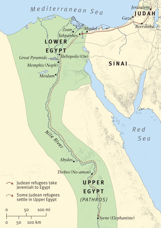 Jeremiah Prophesies against Egypt