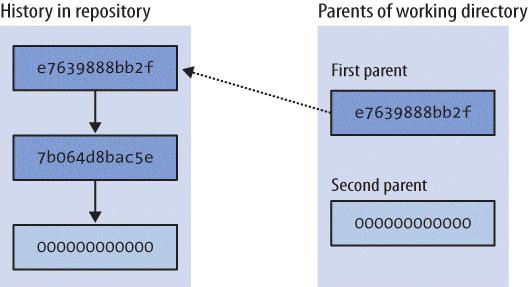 The working directory can have two parents