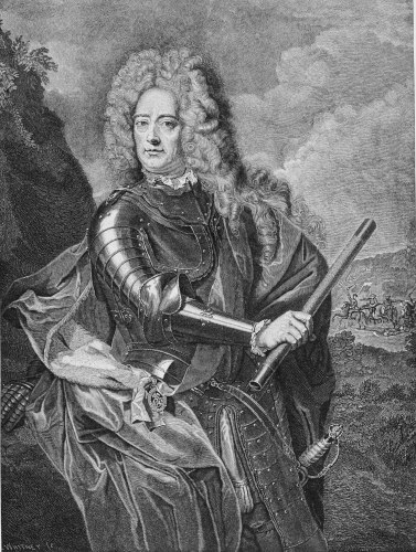 Image unavailable: THE DUKE OF MARLBOROUGH. ENGRAVED BY J. H. E. WHITNEY, FROM AN ENGRAVING BY PIETER VAN GUNST, AFTER PAINTING BY ADRIAAN VANDER WERFF.