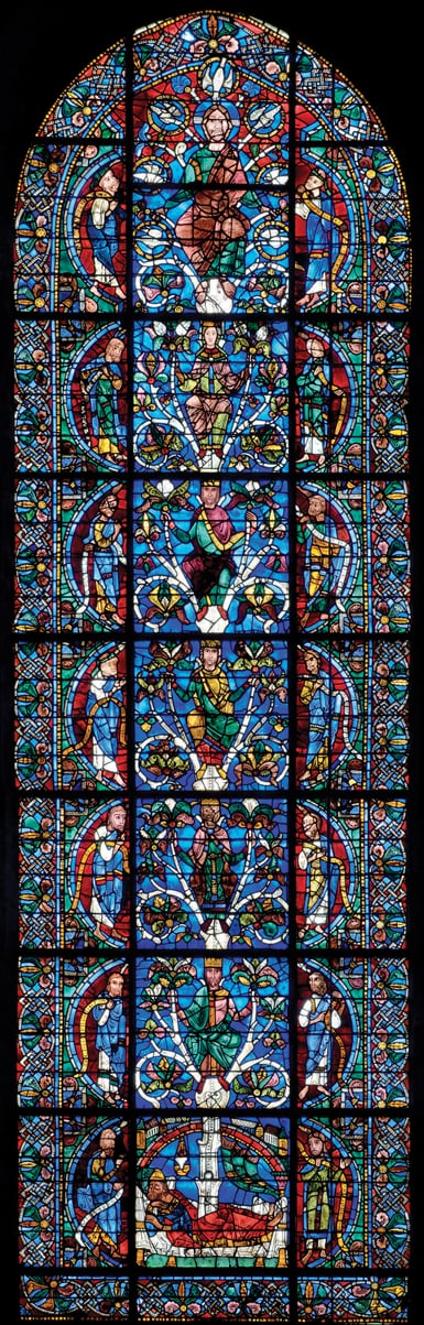 Figure 0.7 Tree of Jesse Window, Twelfth Century, Chartres Cathedral